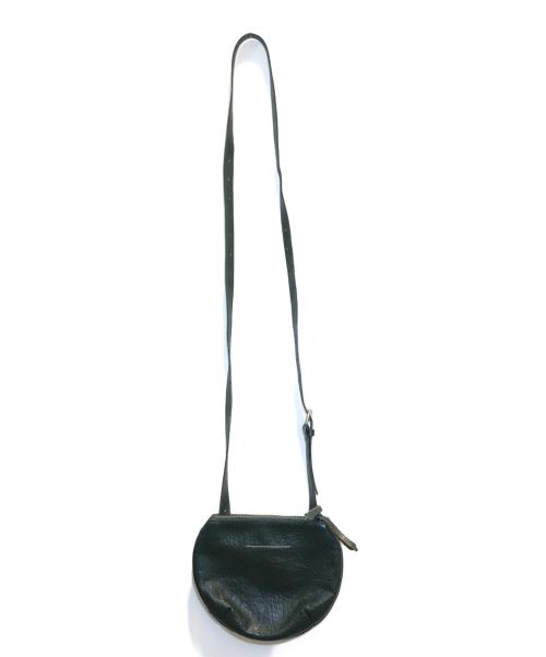 MM6 Maison Margiela（エムエムシックスメゾンマルジェラ）MM6 Maison Margiela (エムエムシックスメゾンマルジェラ) レザーショルダーバッグ グリーン サイズ:表記なしの古着・服飾アイテム
