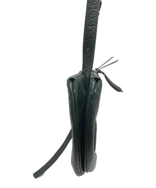 MM6 Maison Margiela（エムエムシックスメゾンマルジェラ）MM6 Maison Margiela (エムエムシックスメゾンマルジェラ) レザーショルダーバッグ グリーン サイズ:表記なしの古着・服飾アイテム