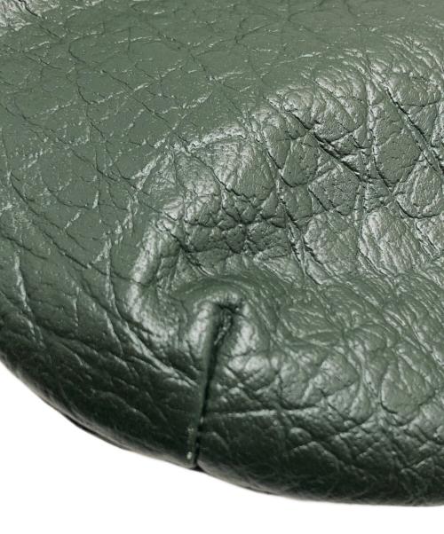 MM6 Maison Margiela（エムエムシックスメゾンマルジェラ）MM6 Maison Margiela (エムエムシックスメゾンマルジェラ) レザーショルダーバッグ グリーン サイズ:表記なしの古着・服飾アイテム
