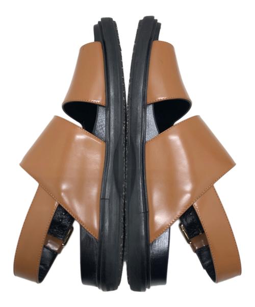 MARNI（マルニ）MARNI (マルニ) FUSSBETT SANDAL ブラウン サイズ:サイズ41(25.5CM)の古着・服飾アイテム