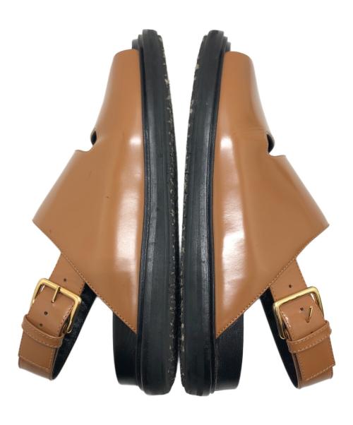 MARNI（マルニ）MARNI (マルニ) FUSSBETT SANDAL ブラウン サイズ:サイズ41(25.5CM)の古着・服飾アイテム