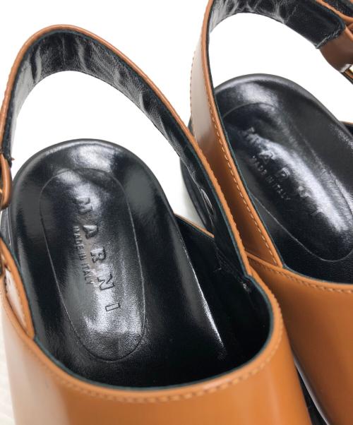 MARNI（マルニ）MARNI (マルニ) FUSSBETT SANDAL ブラウン サイズ:サイズ41(25.5CM)の古着・服飾アイテム