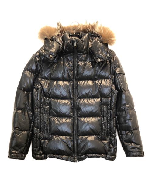 BLACK LABEL CRESTBRIDGE（ブラックレーベル クレストブリッジ）BLACK LABEL CRESTBRIDGE (ブラックレーベル クレストブリッジ) ファーダウンジャケット ブラック サイズ:Mの古着・服飾アイテム