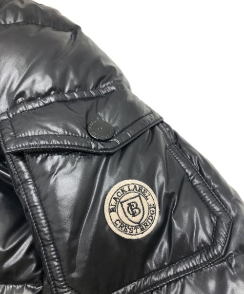 BLACK LABEL CRESTBRIDGE（ブラックレーベル クレストブリッジ）BLACK LABEL CRESTBRIDGE (ブラックレーベル クレストブリッジ) ファーダウンジャケット ブラック サイズ:Mの古着・服飾アイテム