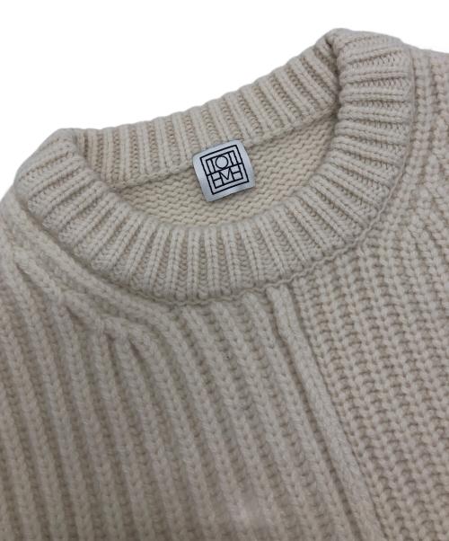 toteme（トーテム）toteme (トーテム) MULTI RIB WOOL KNIT ホワイト サイズ:XSの古着・服飾アイテム