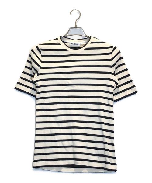 JIL SANDER+（ジルサンダープラス）JIL SANDER+ (ジルサンダープラス) ボーダーTシャツ ブラック サイズ:Mの古着・服飾アイテム