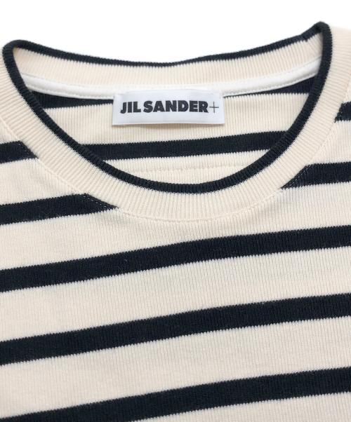 JIL SANDER+（ジルサンダープラス）JIL SANDER+ (ジルサンダープラス) ボーダーTシャツ ブラック サイズ:Mの古着・服飾アイテム
