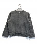 totemeトーテム）の古着「CASHMERE CABLE KNIT」｜グレー