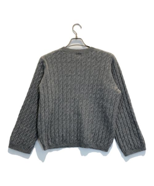 toteme（トーテム）toteme (トーテム) CASHMERE CABLE KNIT グレー サイズ:XSの古着・服飾アイテム