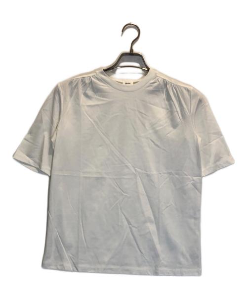 deres（デレス）deres (デレス) クルーネックTシャツ ホワイト サイズ:F 未使用品の古着・服飾アイテム