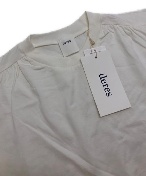 deres（デレス）deres (デレス) クルーネックTシャツ ホワイト サイズ:F 未使用品の古着・服飾アイテム