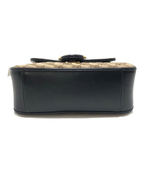 GUCCI（グッチ）GUCCI (グッチ) GGマーモントミニトップハンドルバッグ ベージュ サイズ:表記なしの古着・服飾アイテム