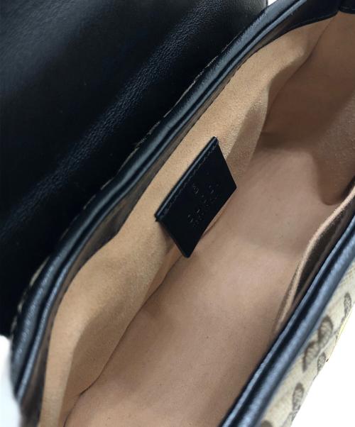 GUCCI（グッチ）GUCCI (グッチ) GGマーモントミニトップハンドルバッグ ベージュ サイズ:表記なしの古着・服飾アイテム