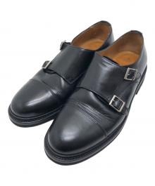 berwick×UNIVERSAL LANGUAGE（バーウィック×ユニバーサルランゲージ）の古着「ダブルモンクストラップシューズ」｜ブラック