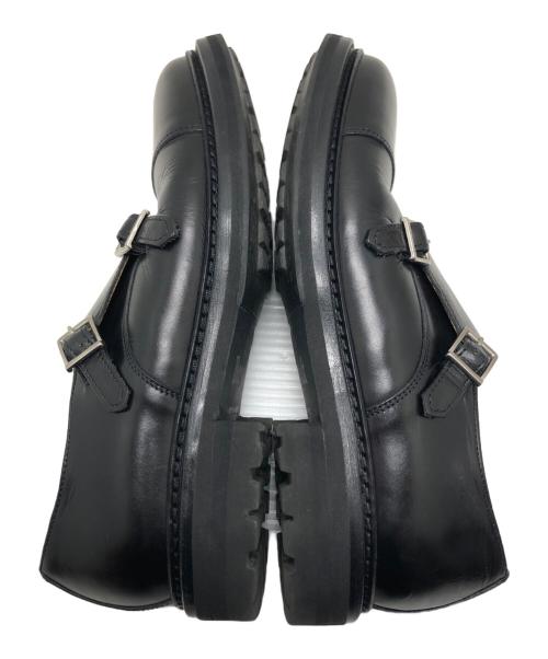 berwick（バーウィック）berwick (バーウィック) UNIVERSAL LANGUAGE (ユニバーサルランゲージ) ダブルモンクストラップシューズ ブラック サイズ:25CMの古着・服飾アイテム