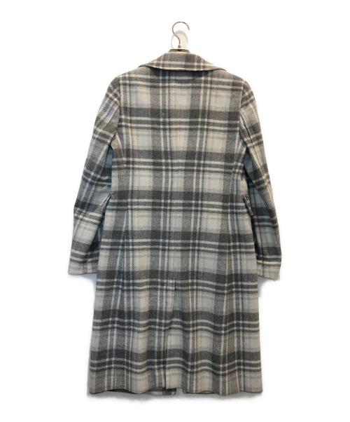 Calvin Klein（カルバンクライン）Calvin Klein (カルバンクライン) チェスターロングコート ライトグレー サイズ:US6(Ｍ-L)の古着・服飾アイテム