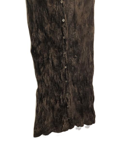 ISSEY MIYAKE（イッセイミヤケ）ISSEY MIYAKE (イッセイミヤケ) 90'sコーデュロイプリーツスカート ブラウン サイズ:Mの古着・服飾アイテム