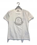 MONCLERモンクレール）の古着「ロゴラインストーンＴシャツ」｜ホワイト