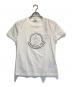 MONCLER（モンクレール）の古着「ロゴラインストーンＴシャツ」｜ホワイト