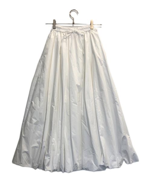 CADUNE（カデュネ）CADUNE (カデュネ) バルーンゴムスカート ホワイト サイズ:34 未使用品の古着・服飾アイテム