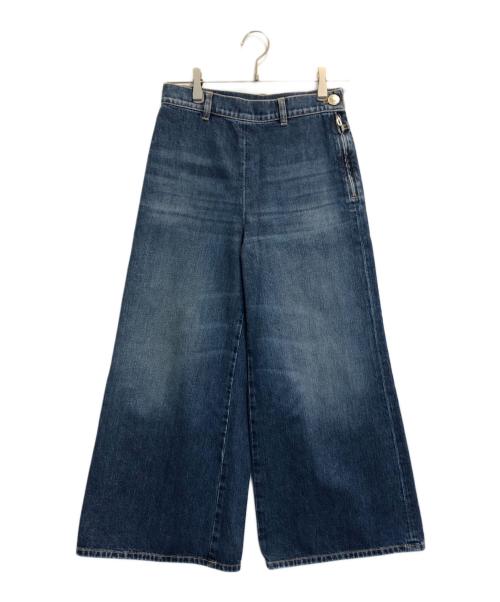 CHANEL（シャネル）CHANEL (シャネル) クロップドデニムパンツ インディゴ サイズ:34の古着・服飾アイテム