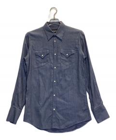 中古・古着通販】RRL (ダブルアールエル) シャンブレーシャツ ブルー