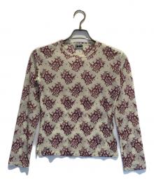 ISSEY MIYAKE FETE（イッセイミヤケフェット）の古着「総柄カットソー」｜ベージュ