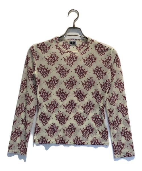 ISSEY MIYAKE FETE（イッセイミヤケフェット）ISSEY MIYAKE FETE (イッセイミヤケフェット) 総柄カットソー ベージュ サイズ:02の古着・服飾アイテム