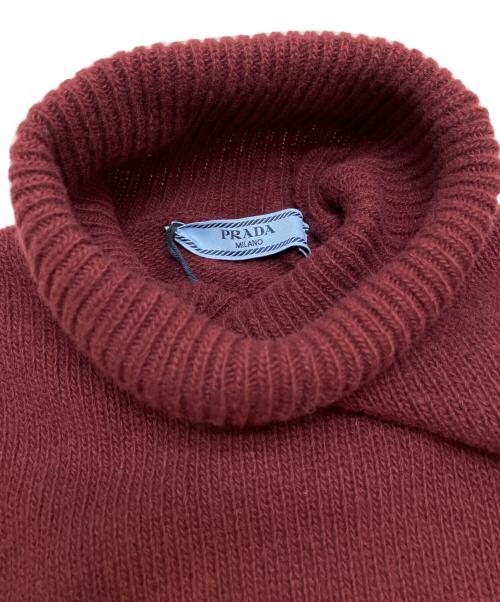 PRADA（プラダ）PRADA (プラダ) ウールカシミヤニット バーガンディー サイズ:38の古着・服飾アイテム