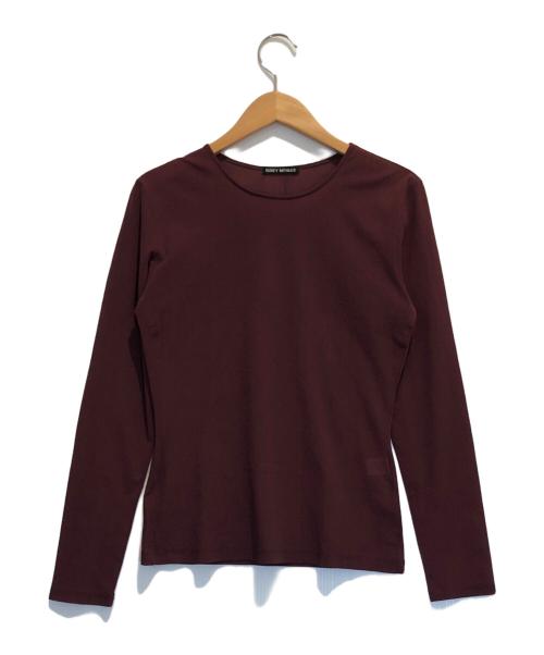 ISSEY MIYAKE（イッセイミヤケ）ISSEY MIYAKE (イッセイミヤケ) シアーカットソー レッド サイズ:Mの古着・服飾アイテム