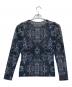 ISSEY MIYAKE (イッセイミヤケ) 総柄シアーカットソー ブルー サイズ:サイズ2：14000円