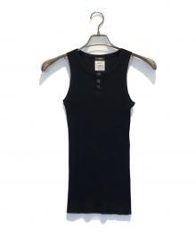 CHANEL（シャネル）の古着「リブタンクトップ」｜ネイビー