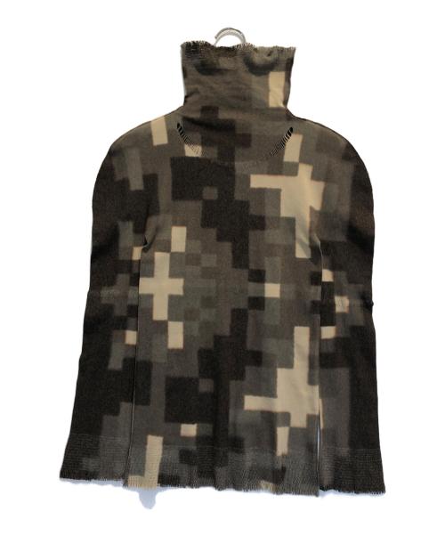 ISSEY MIYAKE（イッセイミヤケ）ISSEY MIYAKE (イッセイミヤケ) 総柄ハイネックカットソー サイズ:2の古着・服飾アイテム