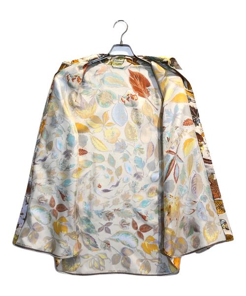 HERMES（エルメス）HERMES (エルメス) 総柄シルクシャツ アイボリー サイズ:42の古着・服飾アイテム