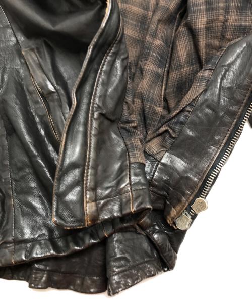 ISAMU KATAYAMA BACKLASH（イサムカタヤマ・バックラッシュ）ISAMU KATAYAMA BACKLASH (イサムカタヤマ・バックラッシュ) シングルライダースジャケット ブラック サイズ:2の古着・服飾アイテム