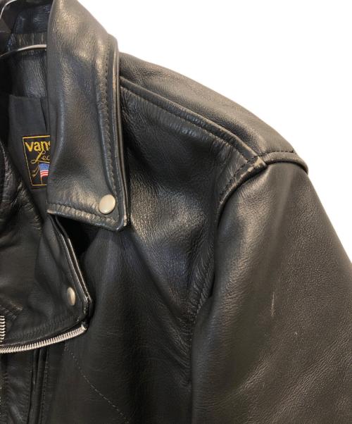 VANSON（バンソン）VANSON (バンソン) ダブルライダースジャケット ブラック サイズ:36の古着・服飾アイテム