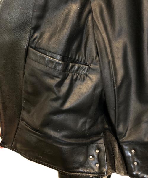 VANSON（バンソン）VANSON (バンソン) ダブルライダースジャケット ブラック サイズ:36の古着・服飾アイテム