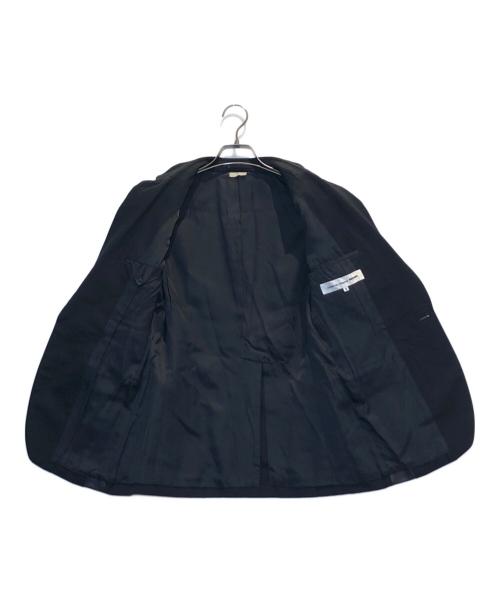 COMME des GARCONS NOIR（コムデギャルソン ノワール）COMME des GARCONS NOIR (コムデギャルソン ノワール) レザー切替テーラードジャケット ブラック サイズ:Sの古着・服飾アイテム