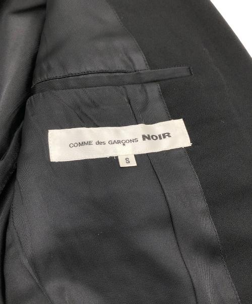 COMME des GARCONS NOIR（コムデギャルソン ノワール）COMME des GARCONS NOIR (コムデギャルソン ノワール) レザー切替テーラードジャケット ブラック サイズ:Sの古着・服飾アイテム