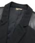 中古・古着 COMME des GARCONS NOIR (コムデギャルソン ノワール) レザー切替テーラードジャケット ブラック サイズ:S：35000円