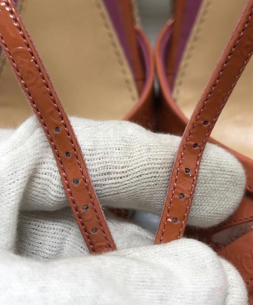 GUCCI（グッチ）GUCCI (グッチ) ウェッジソールサンダル サイズ:37 1/2(24.5相当)の古着・服飾アイテム
