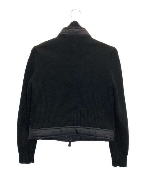 MONCLER GRENOBLE（モンクレール グルノーブル）MONCLER GRENOBLE (モンクレール グルノーブル) キルティングパネルカーディガン ブラック サイズ:Sの古着・服飾アイテム