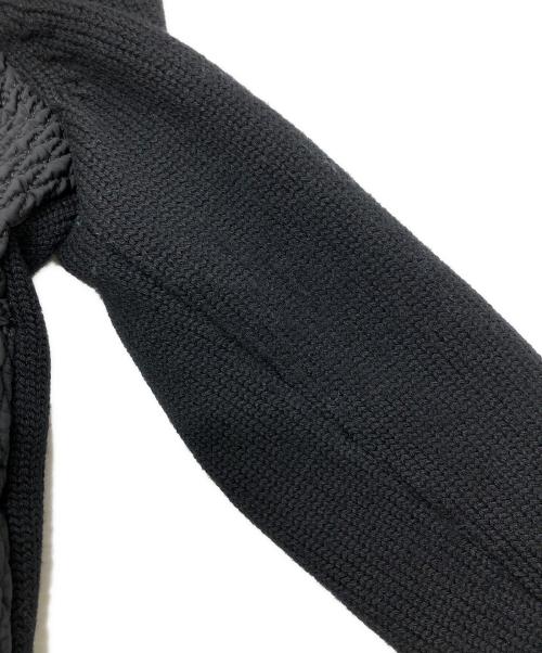 MONCLER GRENOBLE（モンクレール グルノーブル）MONCLER GRENOBLE (モンクレール グルノーブル) キルティングパネルカーディガン ブラック サイズ:Sの古着・服飾アイテム