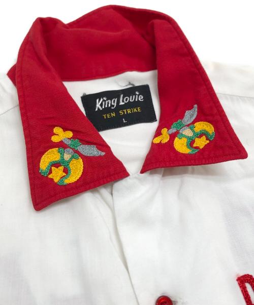 KING LOUIE（キングルイ）KING LOUIE (キングルイ) ボーリングシャツ ホワイト サイズ:Lの古着・服飾アイテム