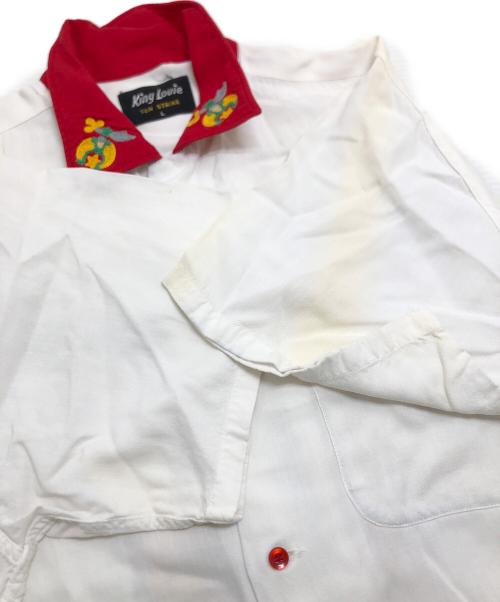 KING LOUIE（キングルイ）KING LOUIE (キングルイ) ボーリングシャツ ホワイト サイズ:Lの古着・服飾アイテム