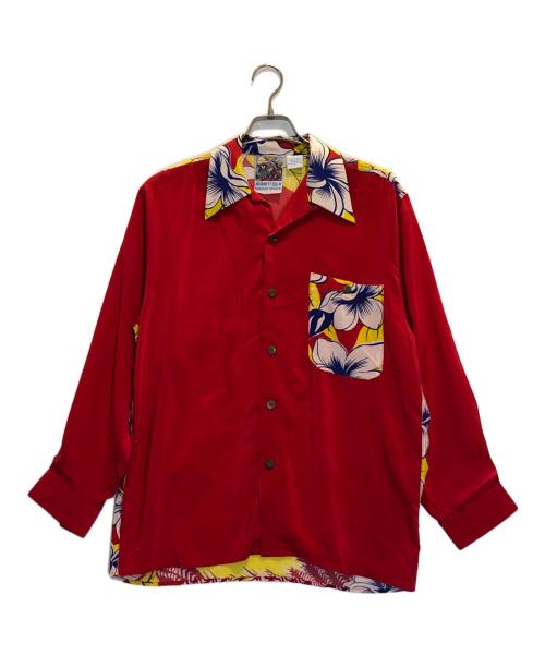 AVANTI（アヴァンティ）AVANTI (アヴァンティ) シルクシャツ レッド サイズ:Sの古着・服飾アイテム