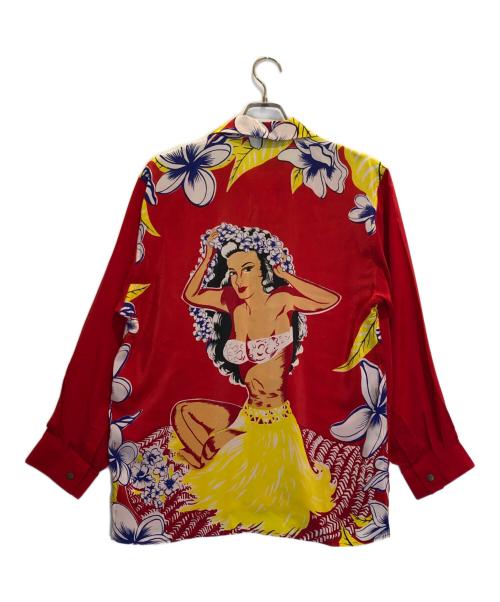 AVANTI（アヴァンティ）AVANTI (アヴァンティ) シルクシャツ レッド サイズ:Sの古着・服飾アイテム