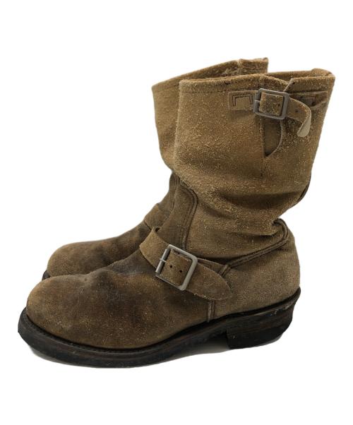 RED WING（レッドウィング）RED WING (レッドウィング) エンジニアブーツ ベージュ サイズ:9Dの古着・服飾アイテム