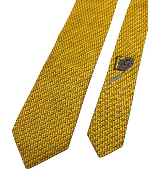 HERMES（エルメス）HERMES (エルメス) ネクタイ イエロー サイズ:表記なしの古着・服飾アイテム