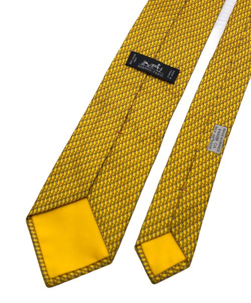 HERMES（エルメス）HERMES (エルメス) ネクタイ イエロー サイズ:表記なしの古着・服飾アイテム